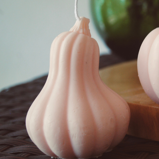 Vela Alargada Calabaza Artesanal