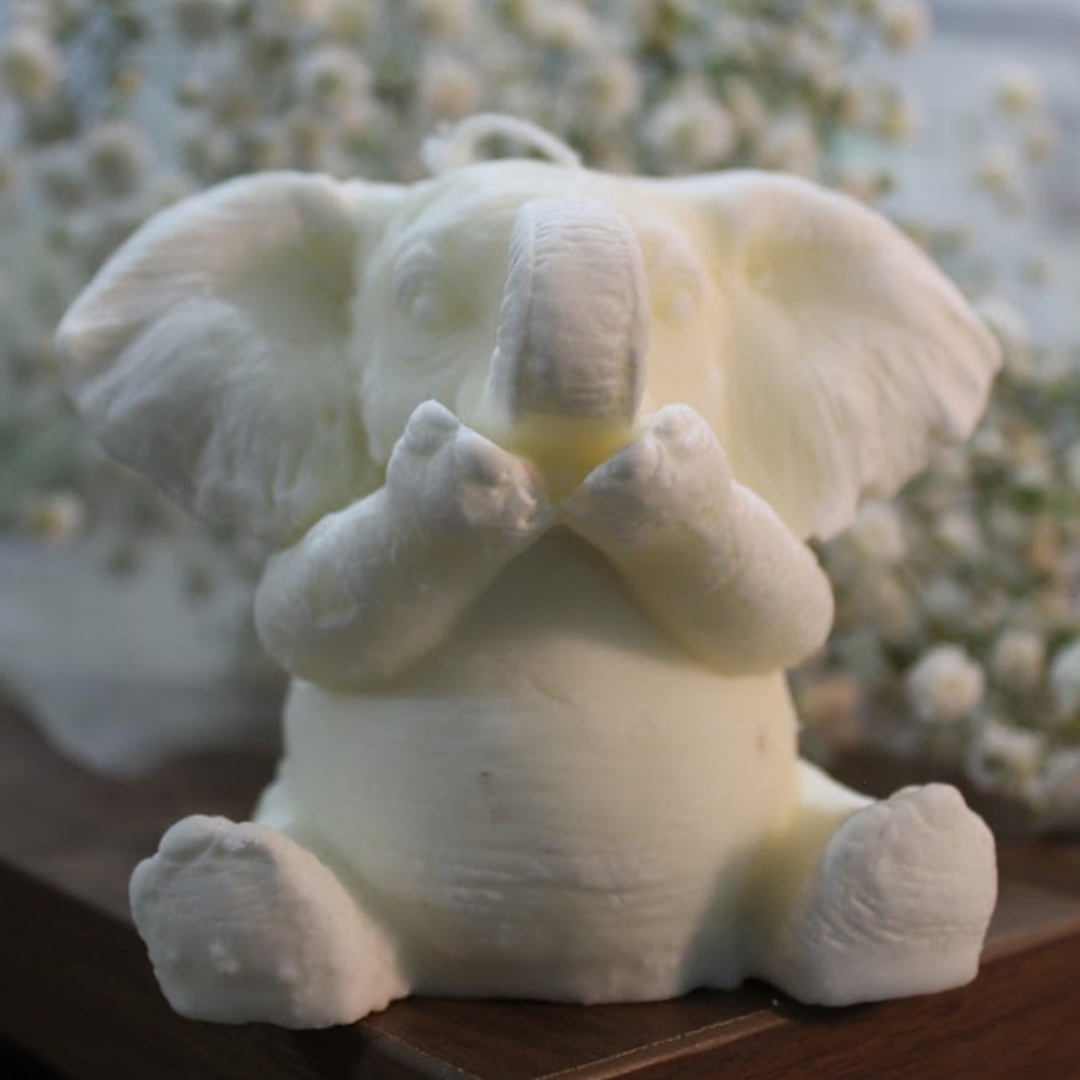 Vela Elefante Grande Artesanal